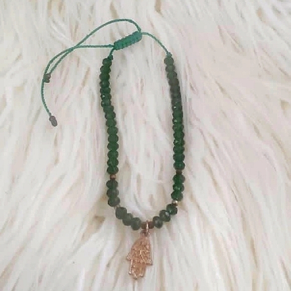 Emerald Natural Vintage Fortified Bracelet 🌴 - Picture 1 of 6